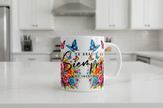 Tu Gracia Siempre - UVDTF Wrap for cups/hard surfaces sticker