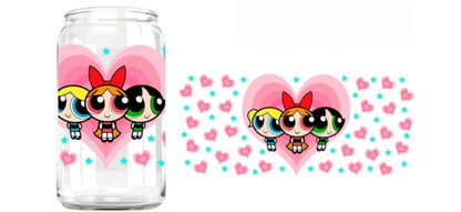 Power Puff Girls Hearts - UVDTF Wrap