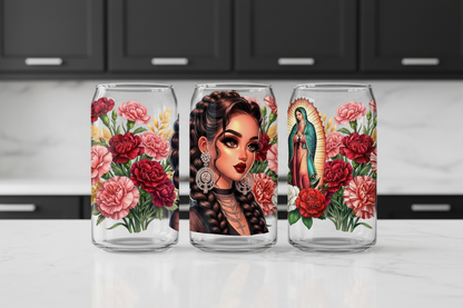 Virgencita Lady - UVDTF Wrap for cups/hard surfaces sticker