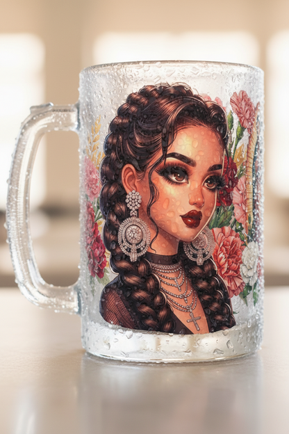 Virgencita Lady - UVDTF Wrap for cups/hard surfaces sticker