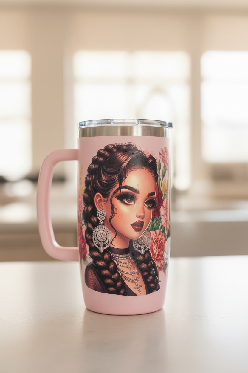Virgencita Lady - UVDTF Wrap for cups/hard surfaces sticker