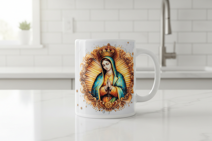 Golden Virgen - UVDTF Wrap for cups/hard surfaces sticker