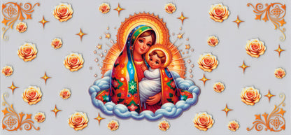 Virgencita & Jesus - UVDTF Wrap for cups/hard surfaces sticker
