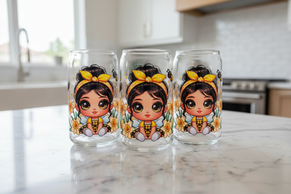 Yellow Bandana Bee Cutie - UVDTF Wrap for cups/hard surfaces sticker