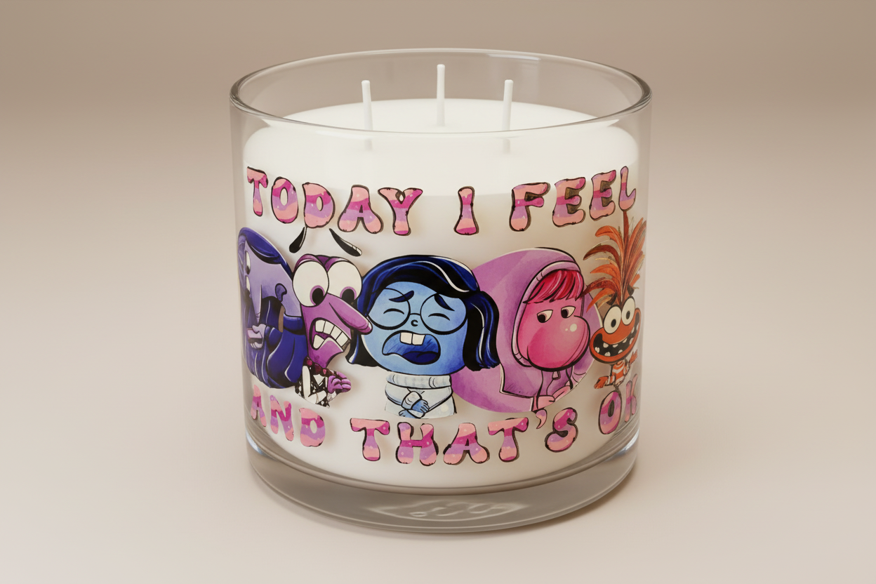 Today I Feel and that's OK -  UVDTF Wrap for cups/hard surfaces sticker