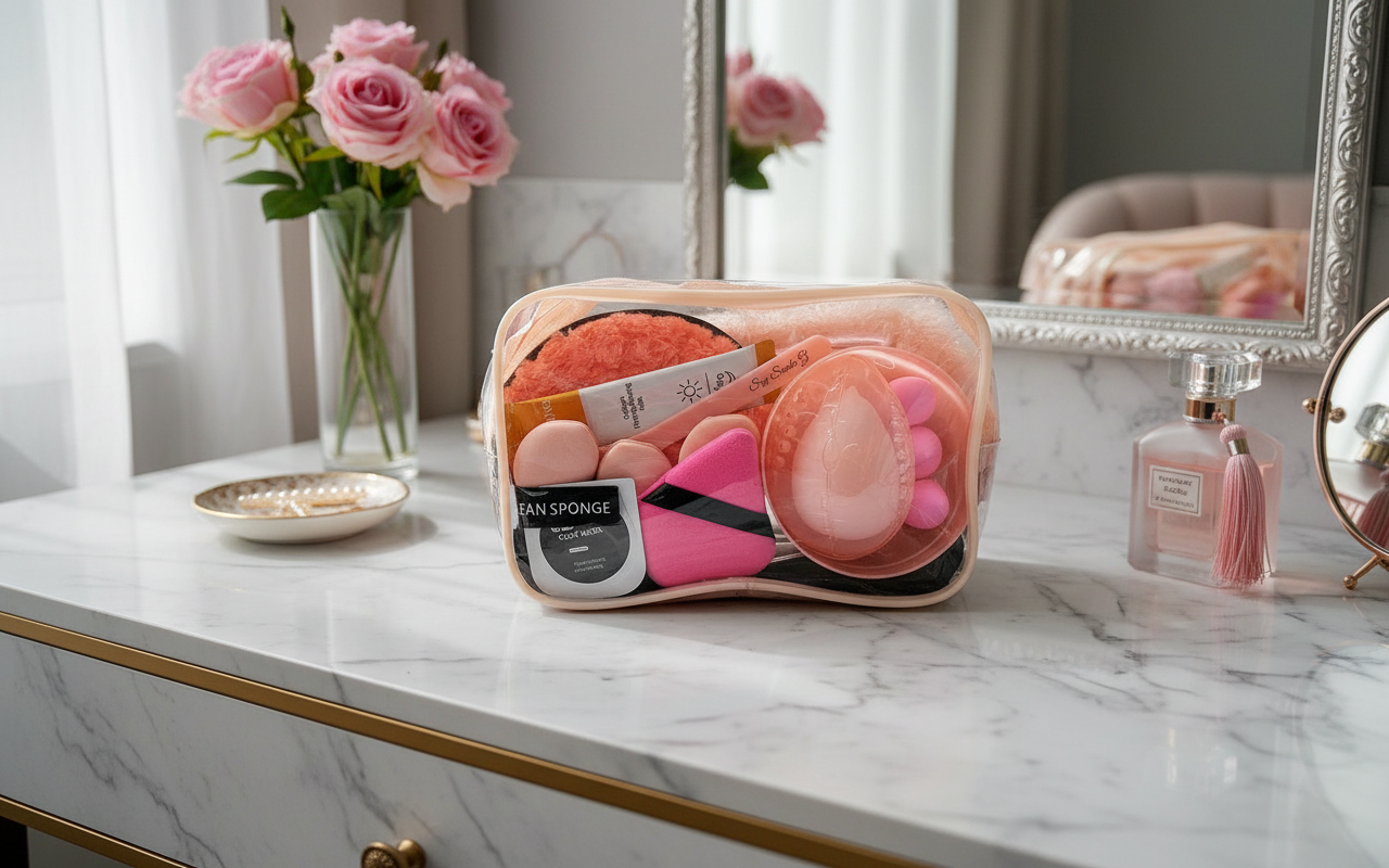 18 piece Spa Day Makeup Bag Kit