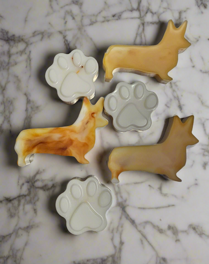 Corgis & Paws Prints Wax Melts (Mahogany Teakwood) - Sample Size for wax warmer