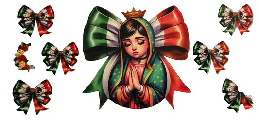 Virgen de Guadalupe Bows - UVDTF Wrap