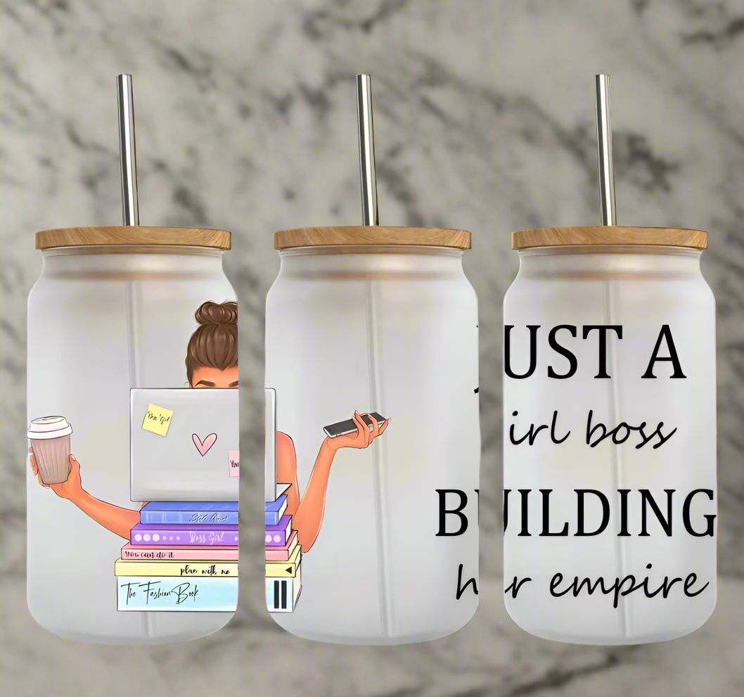 Just a Girl Boss - UVDTF Wrap for cups/hard surfaces sticker
