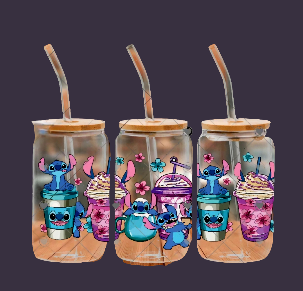 Coser 6 tazas de envolturas UVDTF