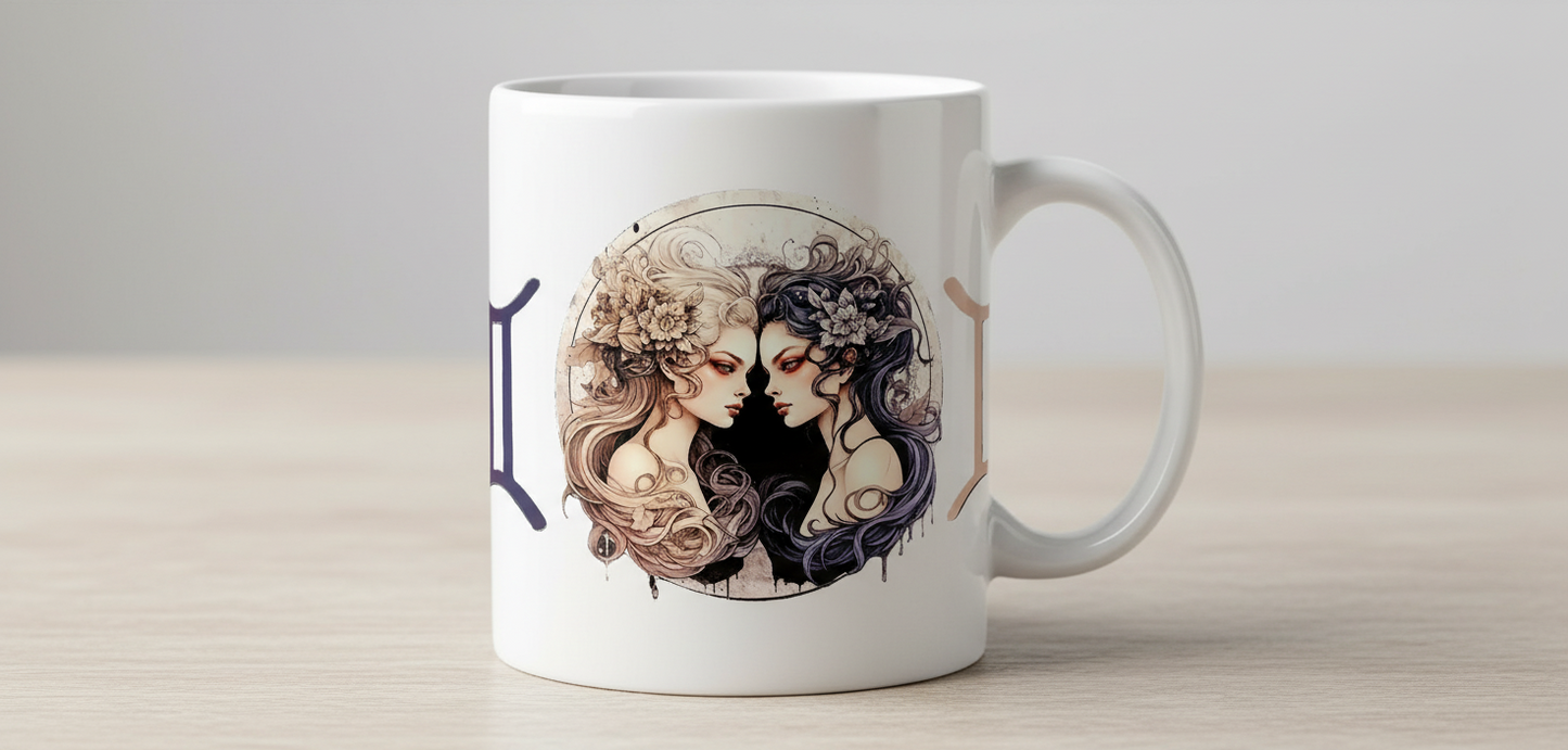 Gemini - UVDTF Wrap for cups/hard surfaces sticker