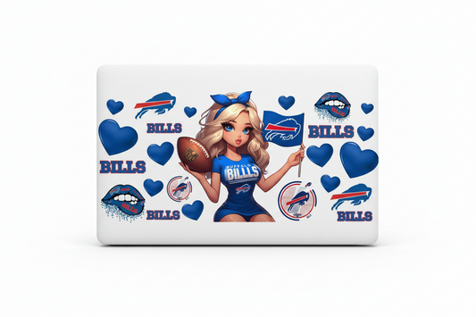 Buffalo Bills Cheerleader - UVDTF Wrap for cups/hard surfaces sticker