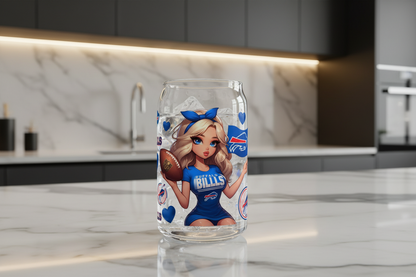 Buffalo Bills Cheerleader - UVDTF Wrap for cups/hard surfaces sticker