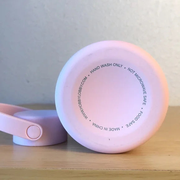 Light Pink Stainless Steel Water Bottle - You Can Add any Design