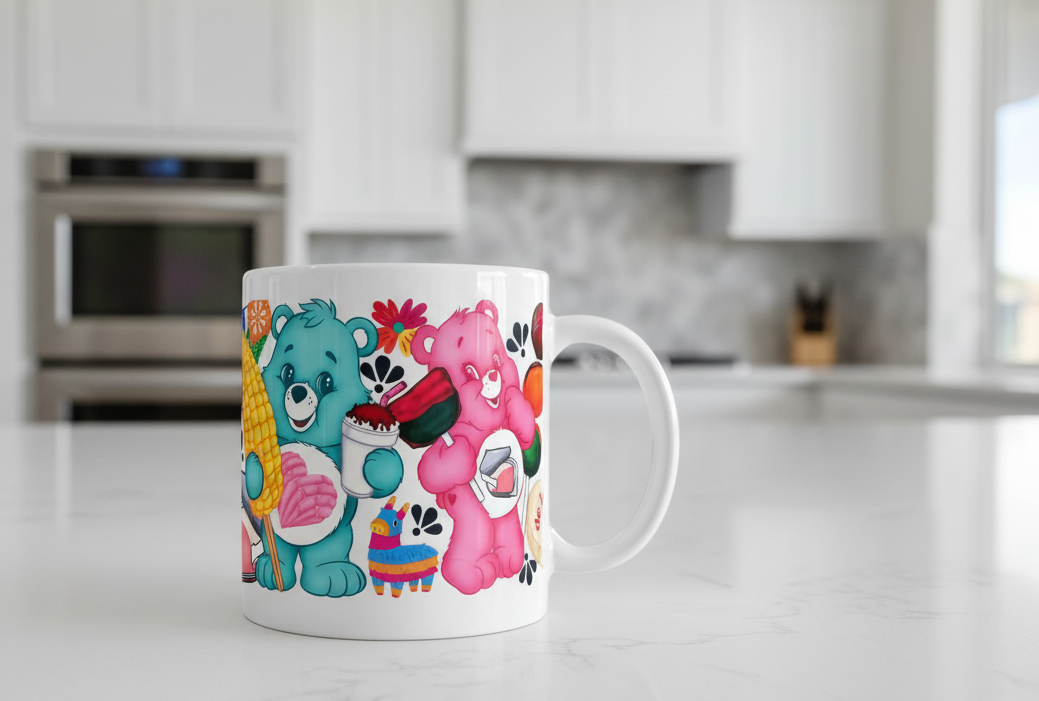 Care Bears Mexican Snacks - UVDTF Wrap for cups/hard surfaces sticker