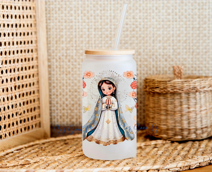 Virgen de Guadalupe White Dress- UVDTF Wrap for cups/hard surfaces