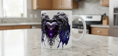 Blue & Purple Gothic Butterfly - UVDTF Wrap for cups/hard surfaces sticker