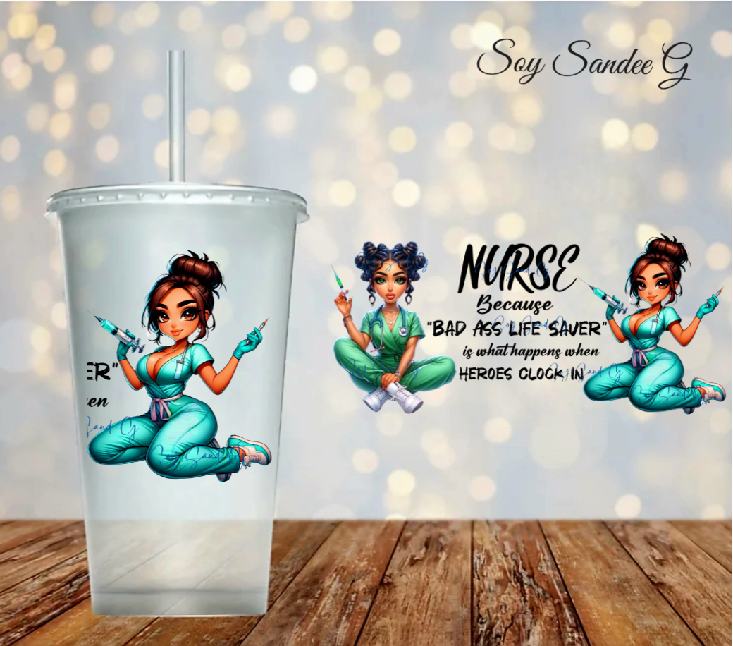 Pretty Nurse - UVDTF Wrap for cups/hard surfaces sticker
