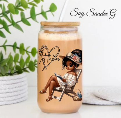 Shhh... No me hables hasta que mi taza esté vacía Calcomanía UVDTF