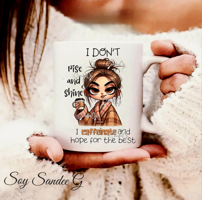 I Don't Rise & Shine - UVDTF Decal for cups/hard surfaces sticker