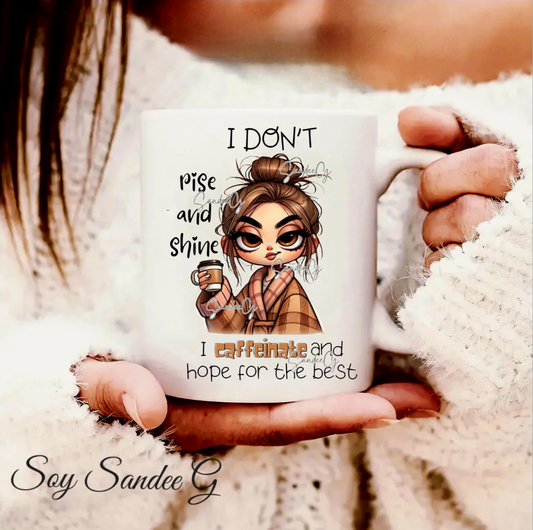 I Don't Rise & Shine - UVDTF Decal for cups/hard surfaces sticker