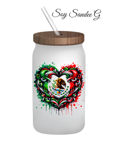 Mexican Heart - UVDTF Decal for cups/hard surfaces