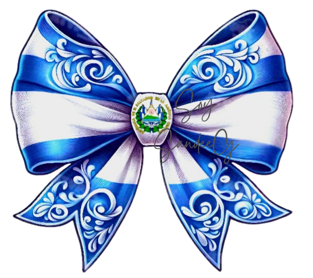 El Salvador Coquette Bow - UVDTF Decal for cups/hard surfaces sticker