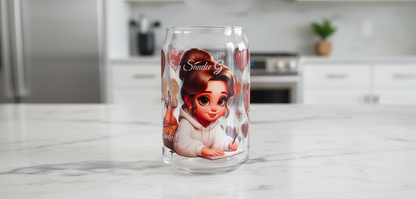 Brown Writing Cutie - UVDTF Wrap for cups/hard surfaces sticker