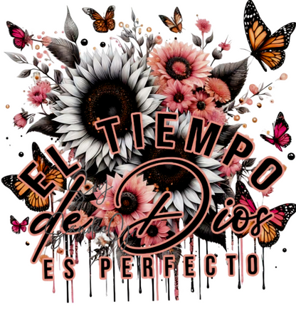 El Tiempo de Dios (God's timing) - UVDTF Decal for cups/hard surfaces sticker