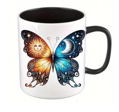 Sun & Moon Butterfly - UVDTF Decal