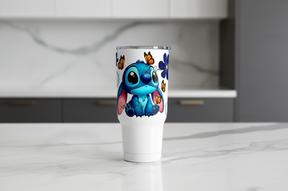 Stitch Butterflies - UVDTF Wrap for cups/hard surfaces sticker