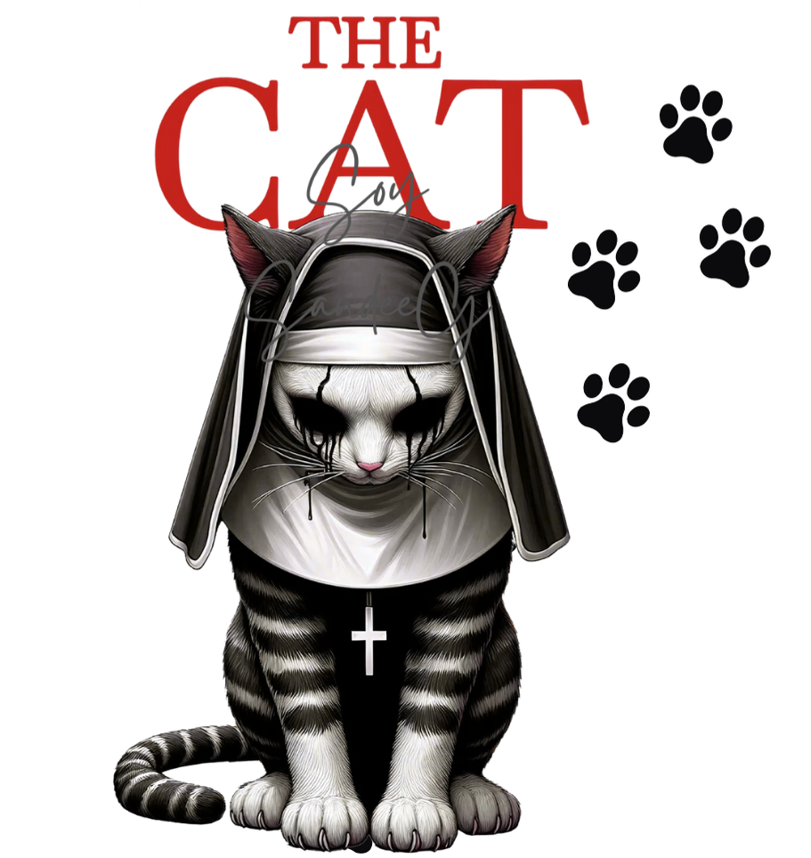 The Nun Cat - UVDTF Decal for cups/hard surfaces sticker