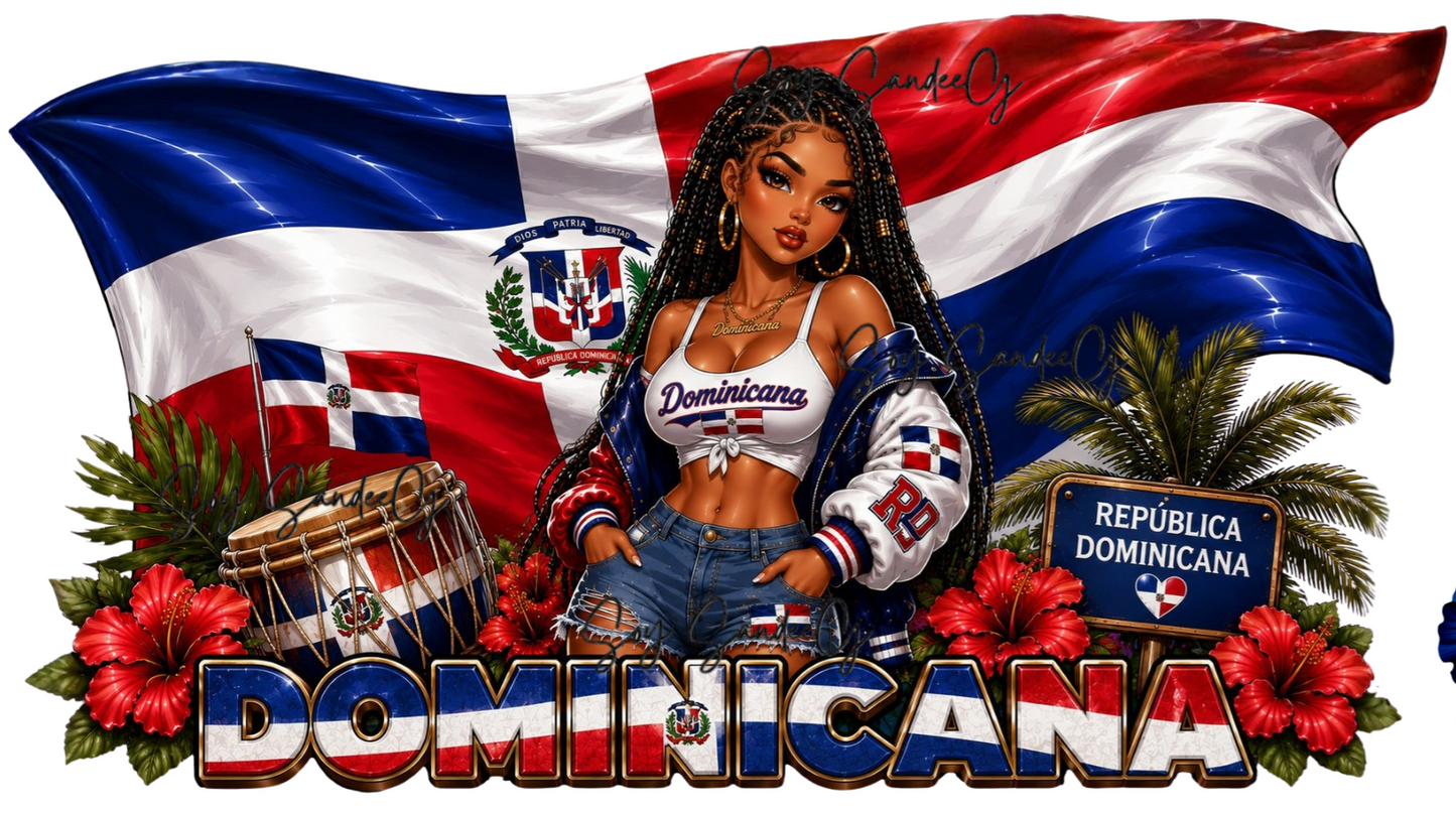 Dominicana - UVDTF Wrap for cups/hard surfaces sticker