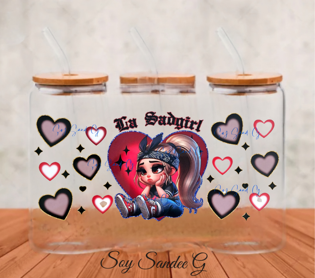 La Sadgirl - UVDTF Wrap for cups/hard surfaces sticker