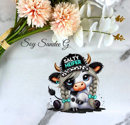 Salty Heifer - UVDTF Decal for cups/hard surfaces sticker