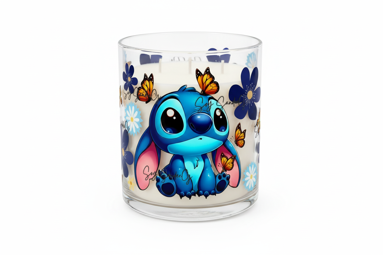 Stitch Butterflies - UVDTF Wrap for cups/hard surfaces sticker