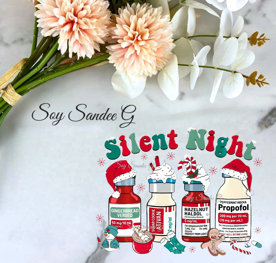 Silent Night - UVDTF Decal for cups/hard surfaces sticker