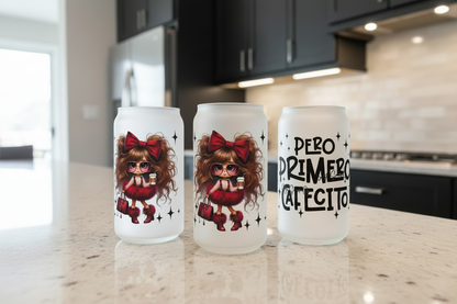 Pero Primero Cafecito - UVDTF Wrap for cups/hard surfaces sticker