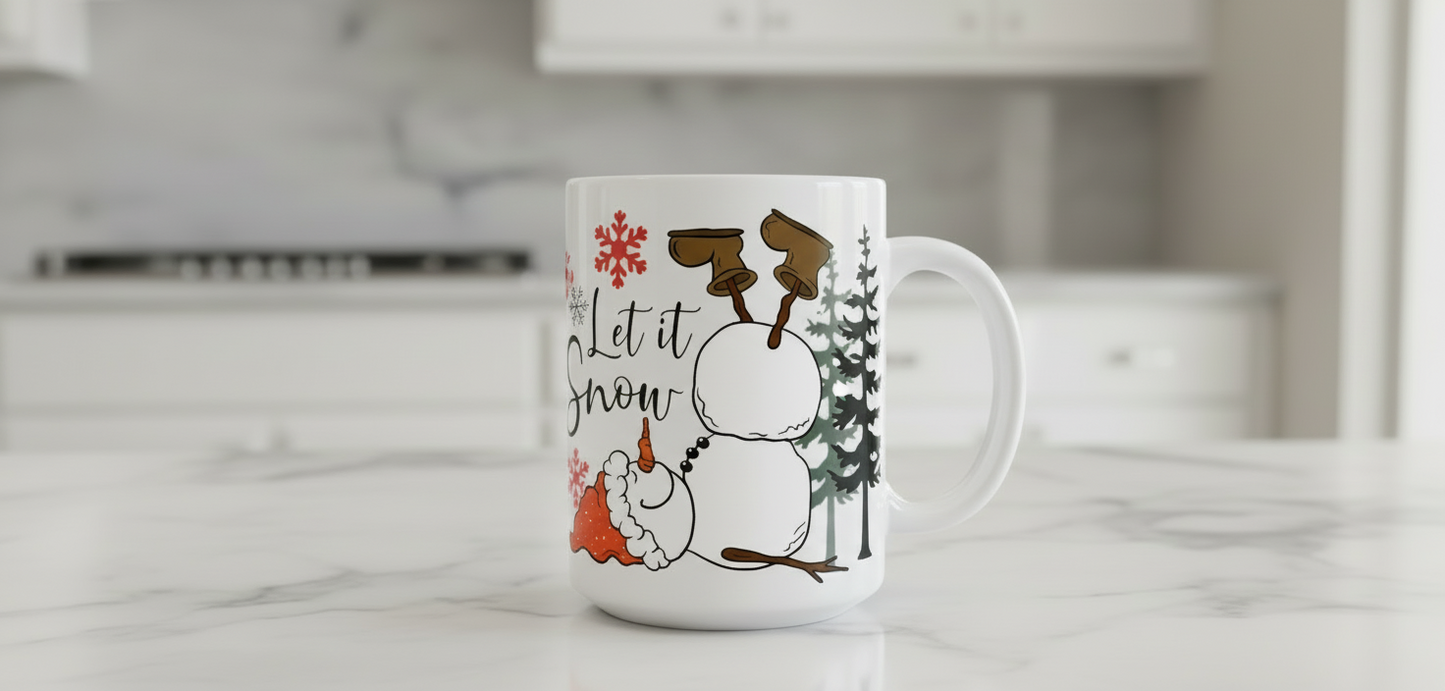 Let it Snow - UVDTF Wrap for cups/hard surfaces sticker