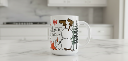 Let it Snow - UVDTF Wrap for cups/hard surfaces sticker