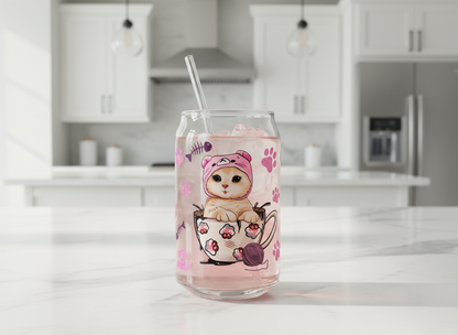 Teacup Kitty - UVDTF Wrap for cups/hard surfaces sticker