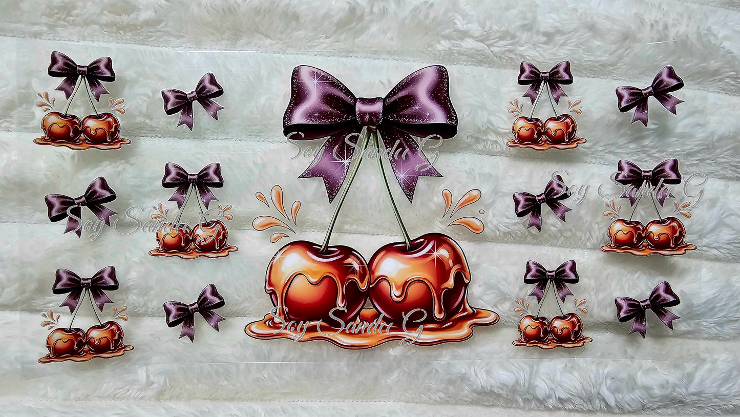 Golden Cherries - UVDTF Wrap for cups/hard surfaces sticker