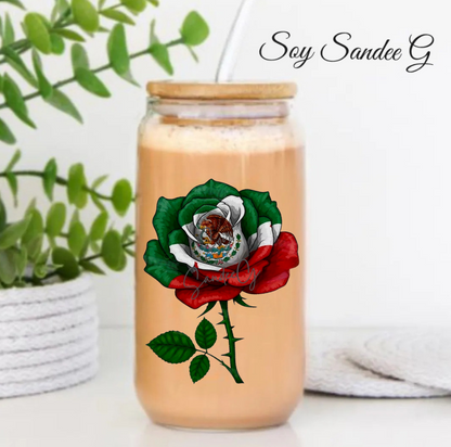 Mexican Rose - UVDTF Small Decal for cups/hard surfaces sticker