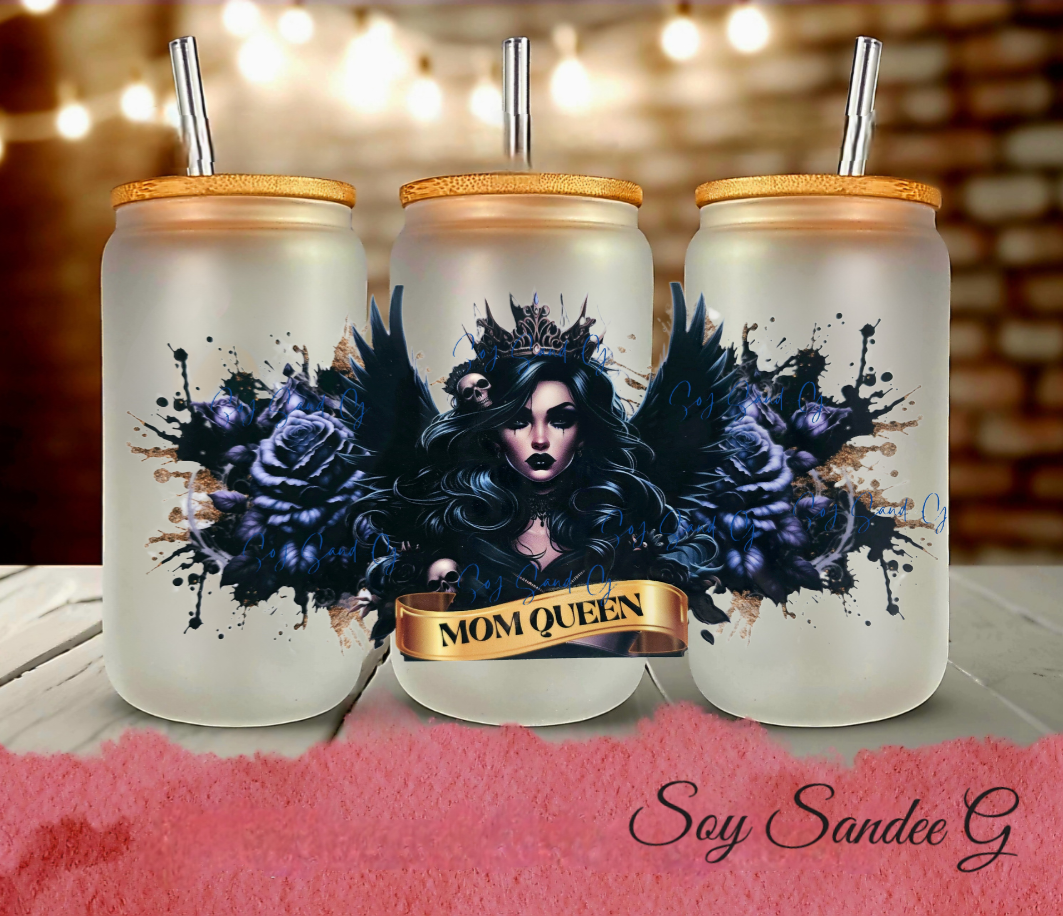 Mom Queen - UVDTF Wrap for cups/hard surfaces sticker