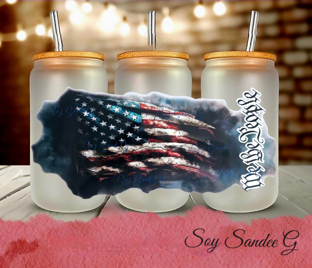 We The People - UVDTF Wrap for cups/hard surfaces sticker