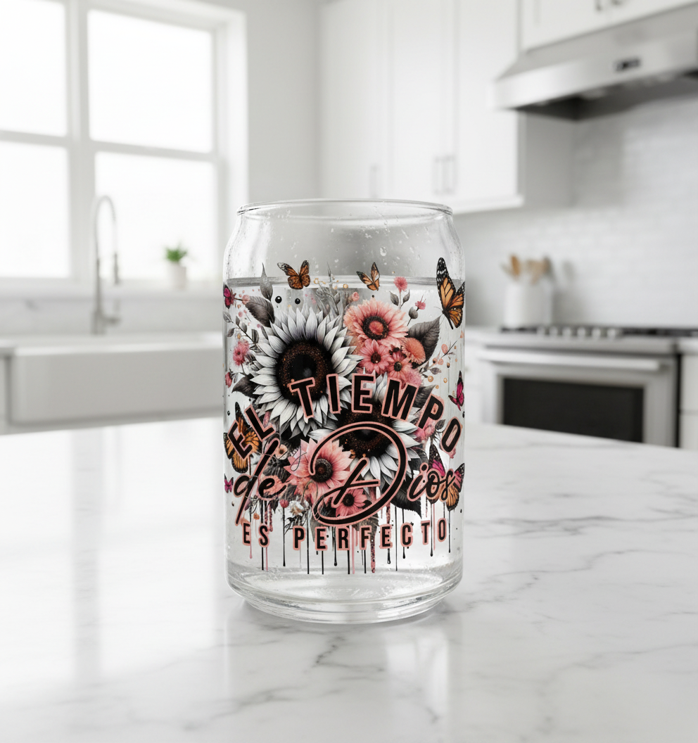 El Tiempo de Dios (God's timing) - UVDTF Decal for cups/hard surfaces sticker