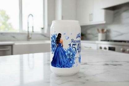 Mis Quince Blue - UVDTF Wrap for cups/hards surfaces sticker