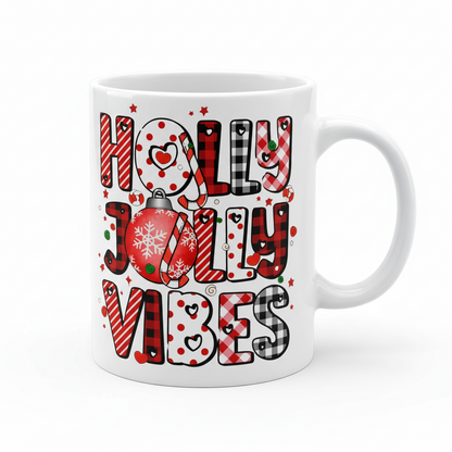 Holly Jolly Vibes - UVDTF Decal for cups/hard surfaces sticker
