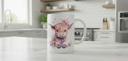 Highland Cow #8 - UVDTF Wrap for cups/hard surfaces sticker