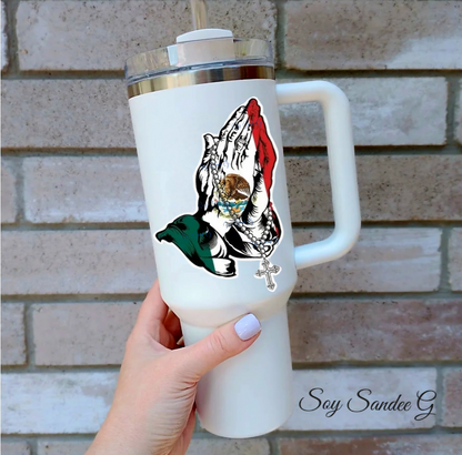 Mexican Praying Hands - UVDTF Small Decal for cups/hard surfaces